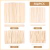 500 Pcs 4 Style Waxing Sticks and 1500 Pcs Wooden Wax Sticks 6-Inch Jumbo Wood Waxing Stick for Arts Crafts, Wavy Handles for Wedding Fans Body Hair Removal, Tongue Depressors and Craft Projects view 4