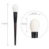 11 Hand Crafted Makeup Brushes Soft Saikoho Goat Hair Flat Round Blush Highlighter Brush Ebony Wood Handle Professional Make Up Brushes view 2