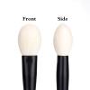 11 Hand Crafted Makeup Brushes Soft Saikoho Goat Hair Flat Round Blush Highlighter Brush Ebony Wood Handle Professional Make Up Brushes view 3