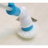 PRIMEGA Electric Cleaning Brush Rechargeable Cordless Long Handle Automatic Rotation Retractable Blue European Regulation Brush Head Replacement Three Pieces view 2