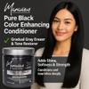 BO COSMETICS Maravisus Pure Black Hair Conditioner 8.5 oz  Gradual Gray Eraser & Tone Reviver  Color Enhancing & Repair for Dyed, Gray & Natural Hair  Sulfate-Free, Paraben-Free view 2
