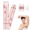 Bikini Trimmer for Wommen 2-in-1 -Rechargeable Electric Razors for Wommen,Painless Electric Shaver for Bikini,Underam,Legs,Arms -IPX7 Waterproof. view 1