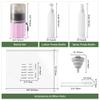 SESENSE 4-in-1 Travel Bottles for Toiletries, TSA Approved Travel Size Toiletries, Leak Proof Refillable Travel Size Shampoo and Conditioner Sets with Wall-Mountable Suction Cup, Pink view 2