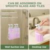 SESENSE 4-in-1 Travel Bottles for Toiletries, TSA Approved Travel Size Toiletries, Leak Proof Refillable Travel Size Shampoo and Conditioner Sets with Wall-Mountable Suction Cup, Pink view 3