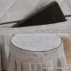 Bean,70x190cm/27.5x74.8in,4-Piece Set Massage Table Cover with Holes, Elastic Pillowcase Beauty Stool Cover Massage Linen Reusable Massage Bed Sheets Massage Table Mat view 3