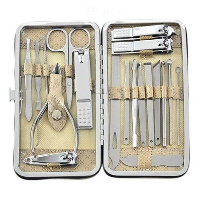 BNJWJZS Manicure Nail Clipper Cutter Set Household Stainless Steel Ear Spoon Nail Clippers Manicure Tool Pedicure Nail Scissors(Blue)