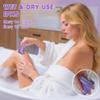 Karrte 6-in-1 Electric Razor for Women's Pubic Hair, Painless Body Shaver and Facial Epilator, Hair Removal for Face, Bikini Trimmer for Women's Private Area Purple view 4