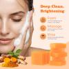 PurivvaNest Turmeric Soap Bar Dark Spot Kojic Acid Soap Remover for face and body Even Skin Tone, Moisturizing & Nourishing Natural Ingredients 65g x 8 Bars view 2