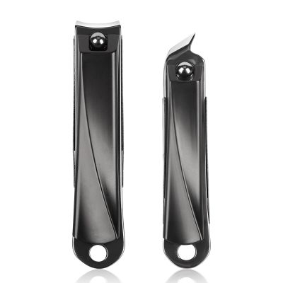 Ingrown Toenail Clippers for Thick Nails (2-Pack) - Professional Grade Stainless Steel Nail Clipper Kit with Anti-Splash Design - Effective Ingrown Nail Removal for Men & Women
