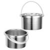 Beaupretty 2pcs Aluminum Wax Warmer Replacement Pot for Hair Removal and Candle Making Wax Melting Bowl Advanced Heating System Compact Design for Easy Use view 1