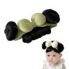 anilifier Baby Wig Headband with Hair,Baby Wigs Bows Accessories with 2 Bangs,Lovely Bowknot Wigs Headwear for Girls(Green) view 1