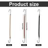 30PCS Bungee Hair Ties, Elastic Ponytail Hooks, Bungee Hair Ties with Hooks, Elastic Band Hairs Clip, Rubber Bands Holder for Long Curly Hairs, Women's Hairstyle view 2