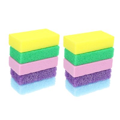 GALPADA PU Foam Pumice Stone 10-Piece Set for Foot Care Double-Sided Callus Remover Dead Skin Scrubber Tool Suitable for Home Pedicure
