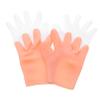 TOVINANNA 2 Pairs Household Moisture Gloves Portable Beauty Gloves for Exfoliating Moisturizing and Preventing Dryness for Hand Care Skin Color view 1