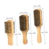 NIYANGLE 3pcs Men Facial Care Tool Beard Brush Set Brush Comb Shampoo Boar Bristle Handle view 2