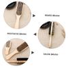 NIYANGLE 3pcs Men Facial Care Tool Beard Brush Set Brush Comb Shampoo Boar Bristle Handle view 3