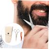 NIYANGLE Stainless Steel Beard Scissors Set 2-Piece Nose Hair Trimmer Kit for Men with Fine Comb Precision Grooming Tools for Facial Hair view 4