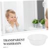 Alipis Transparent Foot Bath Tub Plastic Wash Basin for Soaking Feet Face Washing and Laundry Friendly Design Capacity for Daily Use view 3