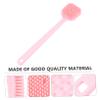 WOFASHPURET Silicone Long Handle Bath Brush Back Cleaning Body Brush Exfoliating Ergonomic Design for Easy Use view 2