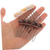 Baluue 2pcs Elegant Bridal Flower Side Hair Clips Stretchy Hair Combs Decorative Bangs Comb Pin for Women Girls view 4