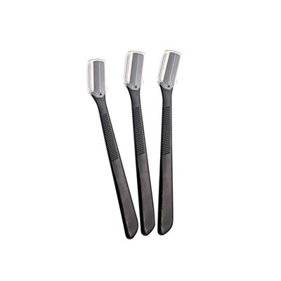 PartyKindom 12pcs Hard Eyebrow Razor Set Safety Trimmers Sensitive Skin Razor Brow Shaver Makeup Tools Easy to Clean