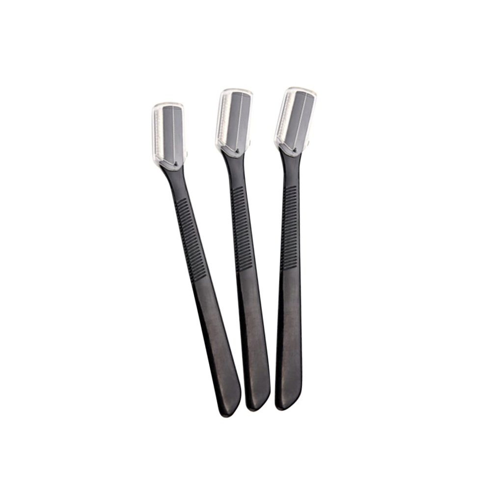 PartyKindom 12pcs Hard Eyebrow Razor Set Safety Trimmers Sensitive Skin Razor Brow Shaver Makeup Tools Easy to Clean