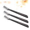 PartyKindom 12pcs Hard Eyebrow Razor Set Safety Trimmers Sensitive Skin Razor Brow Shaver Makeup Tools Easy to Clean view 3