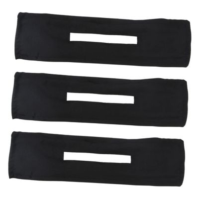BAZEITFLOW 3pcs Lazy Twisted Hair Bun Maker Adjustable Black Fabric Headbands Fashion Hair Wraps for Women for Updos and Casual Styles