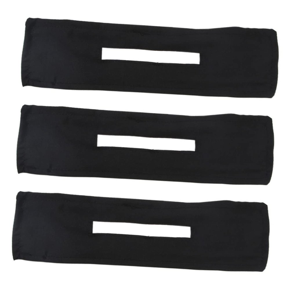 BAZEITFLOW 3pcs Lazy Twisted Hair Bun Maker Adjustable Black Fabric Headbands Fashion Hair Wraps for Women for Updos and Casual Styles