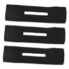 BAZEITFLOW 3pcs Lazy Twisted Hair Bun Maker Adjustable Black Fabric Headbands Fashion Hair Wraps for Women for Updos and Casual Styles view 1