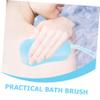 CALLARON 2Pcs Silicone Bath Scrubber and Face Cleaning Brush Set Waterproof Body Scrubber with Hooks for Shower and Bathroom Use Random Color view 4