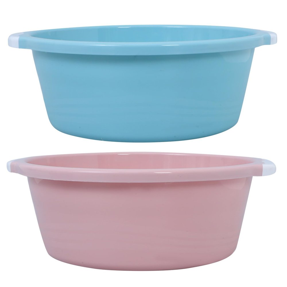 Artibetter 2Pcs Deep Plastic Facial Basin Splash Design for Effortless Washing Bathroom for Hands Feet and Face Cleaning Durable and Easy to Maintain