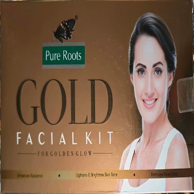 Herbal Gold Facial Kit | Single Use Facial Kit For Instant Golden Glow | 1.76 Oz/50g