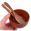 HOLIDYOYO Diy Facial Mask Kit Wooden Mixing Bowl Spatula Spoon Natural Esthetician Tools Kit view 4