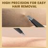 4-Pack Tweezers for Eyebrows Facial Hair, Ingrown Hair Removal, Tweezer Set with Case for Women and Men, Professional Stainless Steel Precision pinza de cejas Stocking Stuffers Christmas Gifts -Black view 3