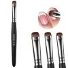 Acrylic Nail Brush for French Tips & Gel Polish Clean Up | Professional Dual-Use Brush with Wooden Handle for Acrylic/Polygel/Builder Gel | Nail Art Design Tool for Cleaning & Detailing (F18) view 1