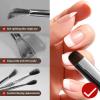 Acrylic Nail Brush for French Tips & Gel Polish Clean Up | Professional Dual-Use Brush with Wooden Handle for Acrylic/Polygel/Builder Gel | Nail Art Design Tool for Cleaning & Detailing (F18) view 4
