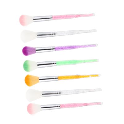 GALPADA 7Pcs Nail Cleaning Brush Mixed Color Dust and Face Cleaning Brushes for Manicure and Lightweight and Portable for Home and Travel Use