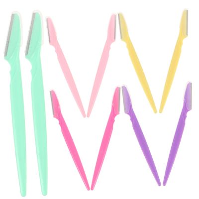 Beavorty Eyebrow Razor Set 10-Piece Manual Eyebrow Shaping Tools for Women Random Color and Shaping