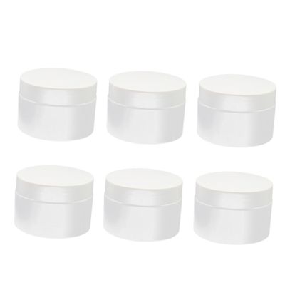SAFIGLE 6pcs Portable Cream Sample Bottles Matte Travel Containers for Solid Storage Reusable and Refillable Cosmetic Jars for Travel Camping and Daily Use