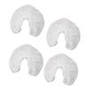 Alipis 50pcs Disposable U Shaped Headrest Covers Non Woven Pillowcase for Hotels and Travel Soft and Comfortable for Massage Therapists and Salons White view 1