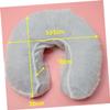Alipis 50pcs Disposable U Shaped Headrest Covers Non Woven Pillowcase for Hotels and Travel Soft and Comfortable for Massage Therapists and Salons White view 2