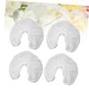 Alipis 50pcs Disposable U Shaped Headrest Covers Non Woven Pillowcase for Hotels and Travel Soft and Comfortable for Massage Therapists and Salons White view 4