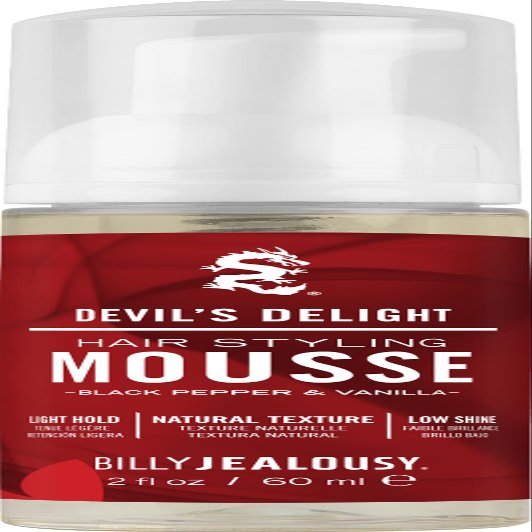 Billy Jealousy Devils Delight Hair Styling Mousse for Men  Light Hold for Volume & Lift, Frizz Control  Hydrates with Sea Moss & Kelp  Travel Size, Silicone-Free, Vegan, Black Pepper Vanilla Scent