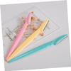 Beavorty 24pcs Stainless Steel Eyebrow Scraper Trimmer Portable Beauty Tool Professional Grooming Kit Light Weight Non-Slip for Stylish Eyebrows Random Color view 2