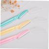 Beavorty 24pcs Stainless Steel Eyebrow Scraper Trimmer Portable Beauty Tool Professional Grooming Kit Light Weight Non-Slip for Stylish Eyebrows Random Color view 3