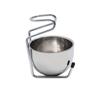 Beaupretty Stainless Steel Shaving Set Bowl and Stand for Men Unique Design for Wet Shaving Essential Grooming Storage for and Brushes view 1