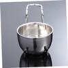 Beaupretty Stainless Steel Shaving Set Bowl and Stand for Men Unique Design for Wet Shaving Essential Grooming Storage for and Brushes view 4