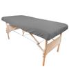 10 Pack - Tranquility Microfiber Massage Table Fitted Sheets by Body Linen- Lightweight, Durable Fitted Sheets for Massage Table & Spa. Wrinkle Free, Secure Fitting, Soft & No Pilling - Gray view 1
