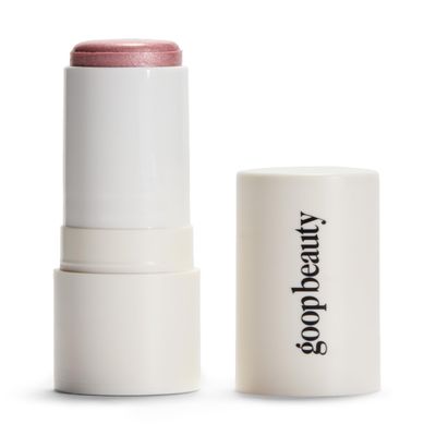 goop Beauty Glow Skin Highlighter Stick | Multi-Use Highlighter with Pearlescent Glow | Amino Acid & Micropearl Blend | Makeup and Skincare | Petal: Cool-Toned Light Pink | 0.28 oz